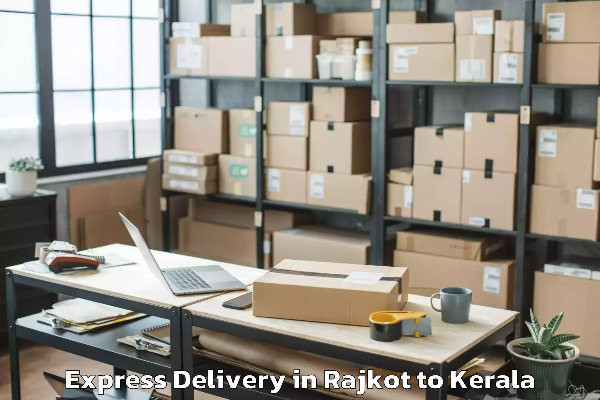 Quality Rajkot to Thiruvananthapuram Airport Trv Express Delivery